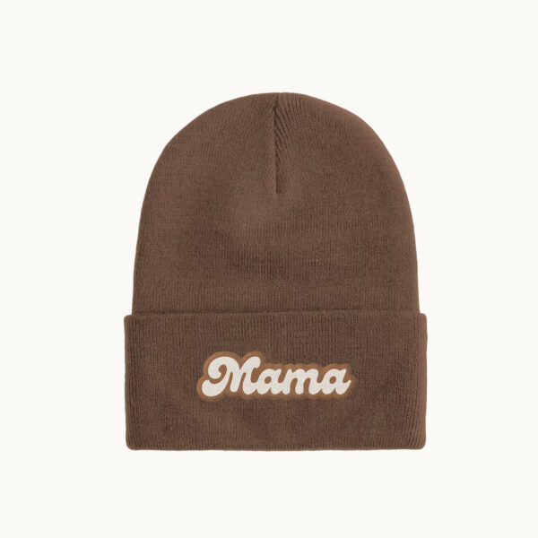 Brown “Mama” Beanie